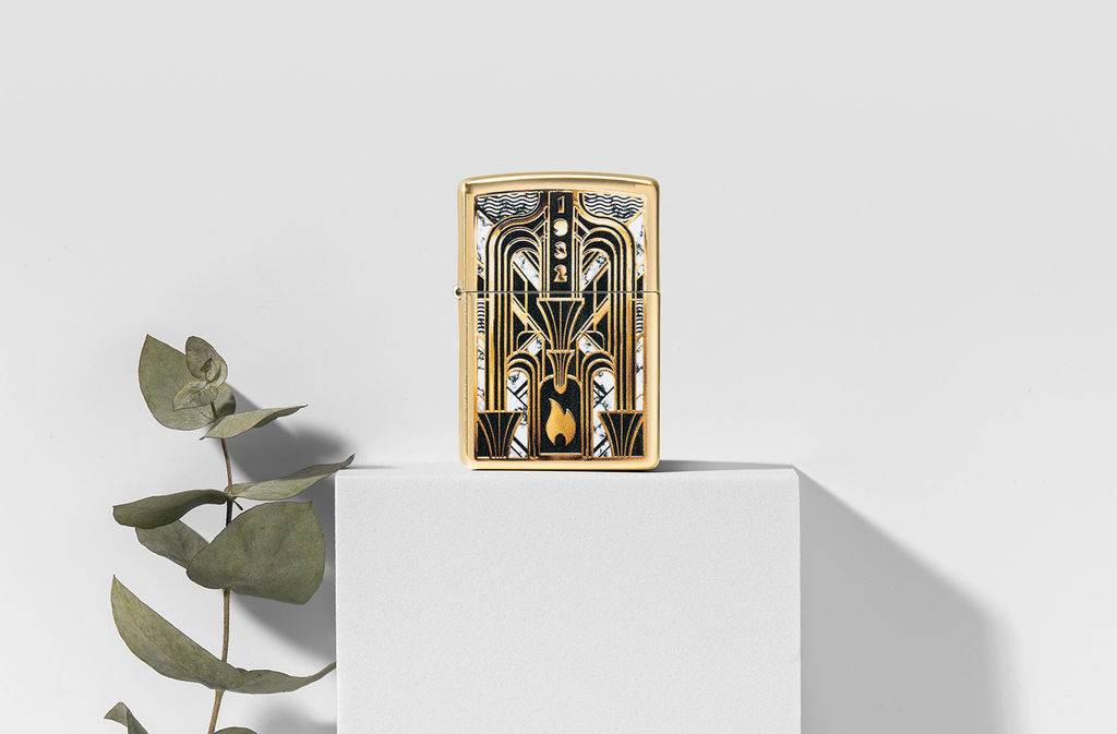 Зажигалка ZIPPO Пламя в стиле ар-деко | Art Deco Flame 46585  фото 7