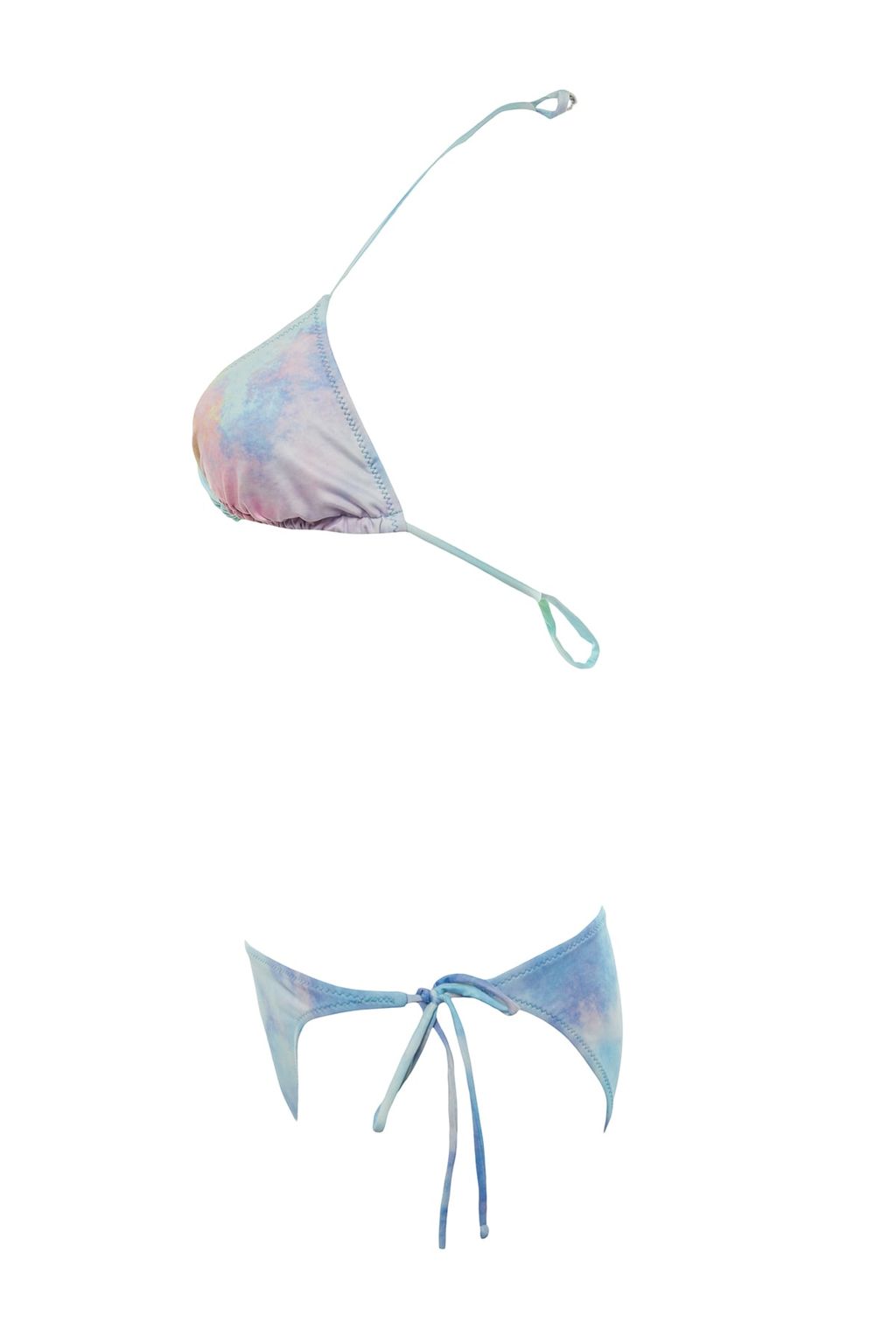 TRENDYOLMILLA Batik Desenli Ucgen Baglamal? Regular Bikini Tak?m? TBESS22BT0003  фото 14