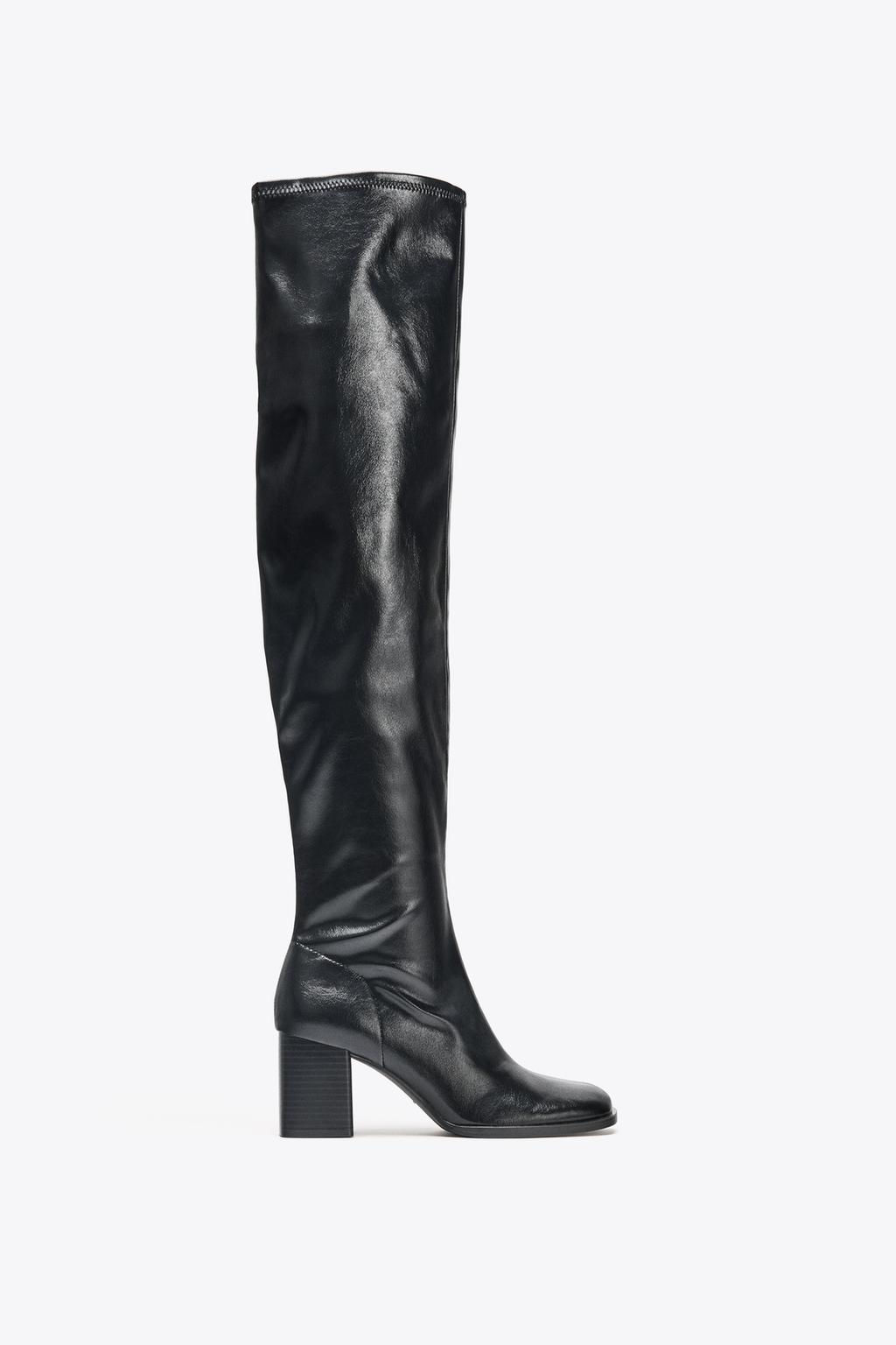 HIGH-LEG HEELED BOOTS - Zara фото 3