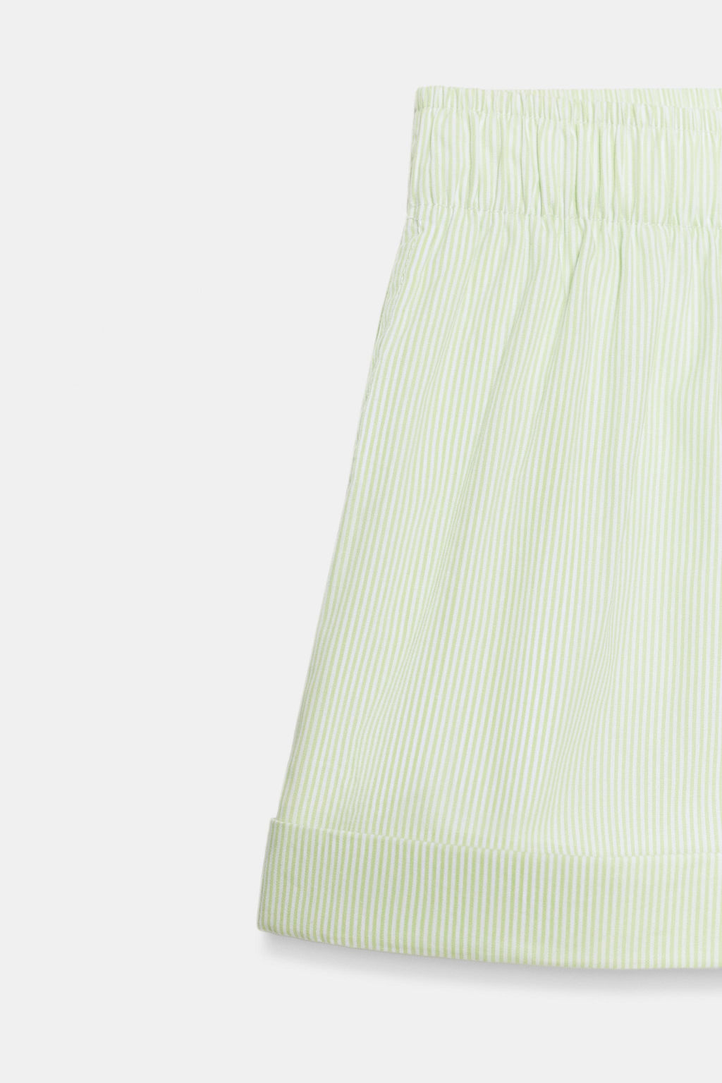 SHORTS POPEL?N RAYAS / Verde/Blanco - Zara фото 10