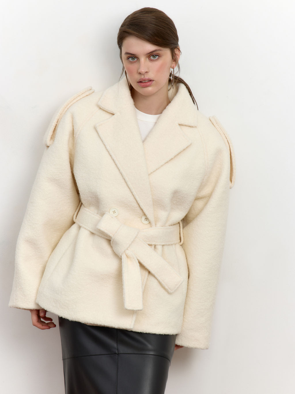 Пальто кучерявое с рукавом реглан - Mollis фото 3