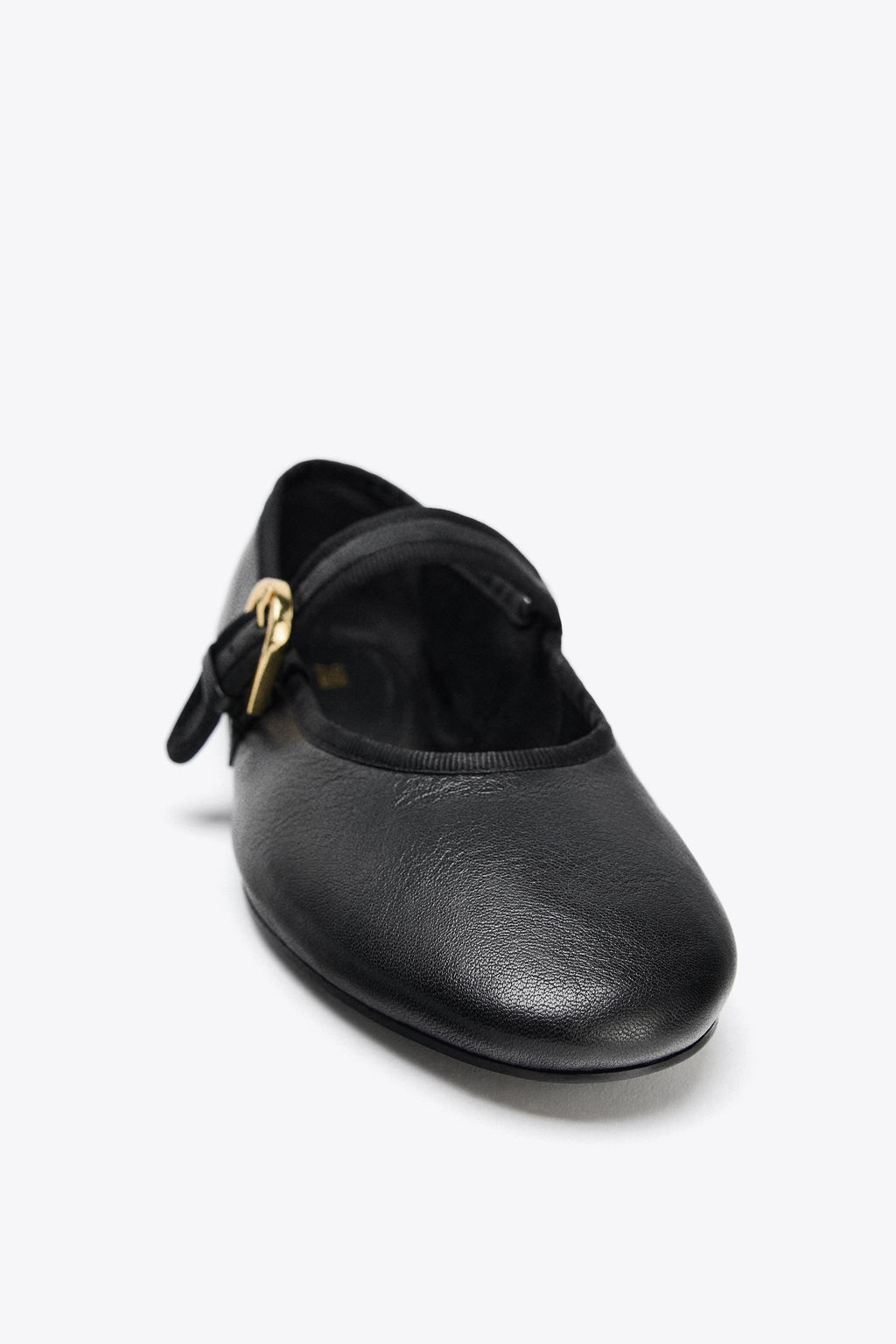 FLAT LEATHER BALLERINAS - Zara фото 4