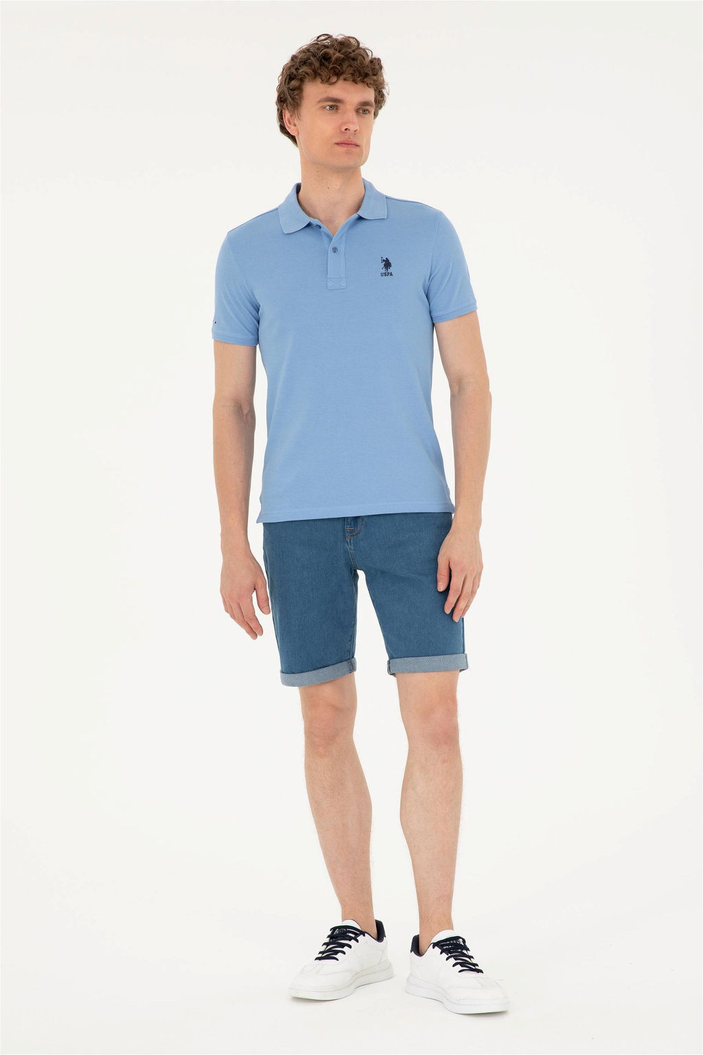 Мужская темно-синяя базовая футболка - U.s. polo assn фото 4