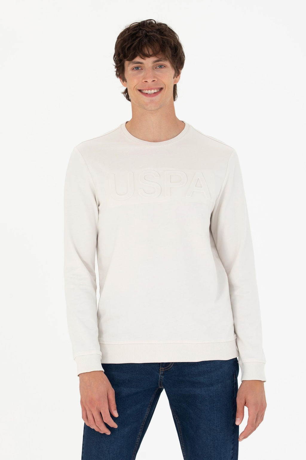 U. S. Polo Assn Мужская базовая толстовка с круглым вырезом Stone - U.s. polo assn фото 17