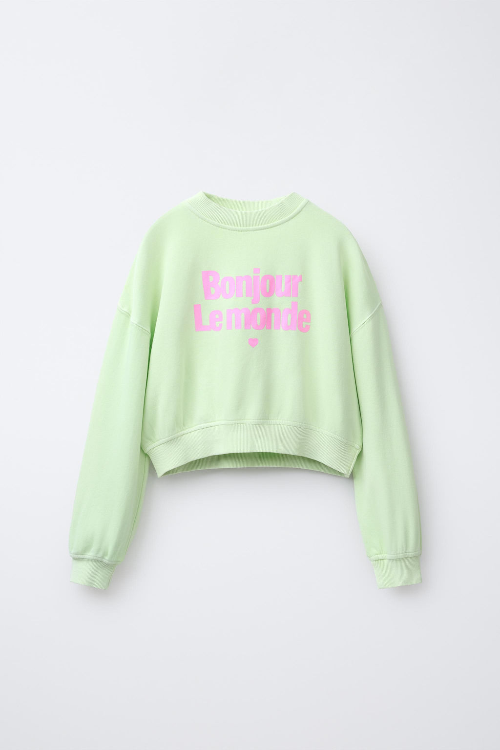 SLOGAN SWEATSHIRT AND BERMUDA SHORTS SET - Zara фото 2
