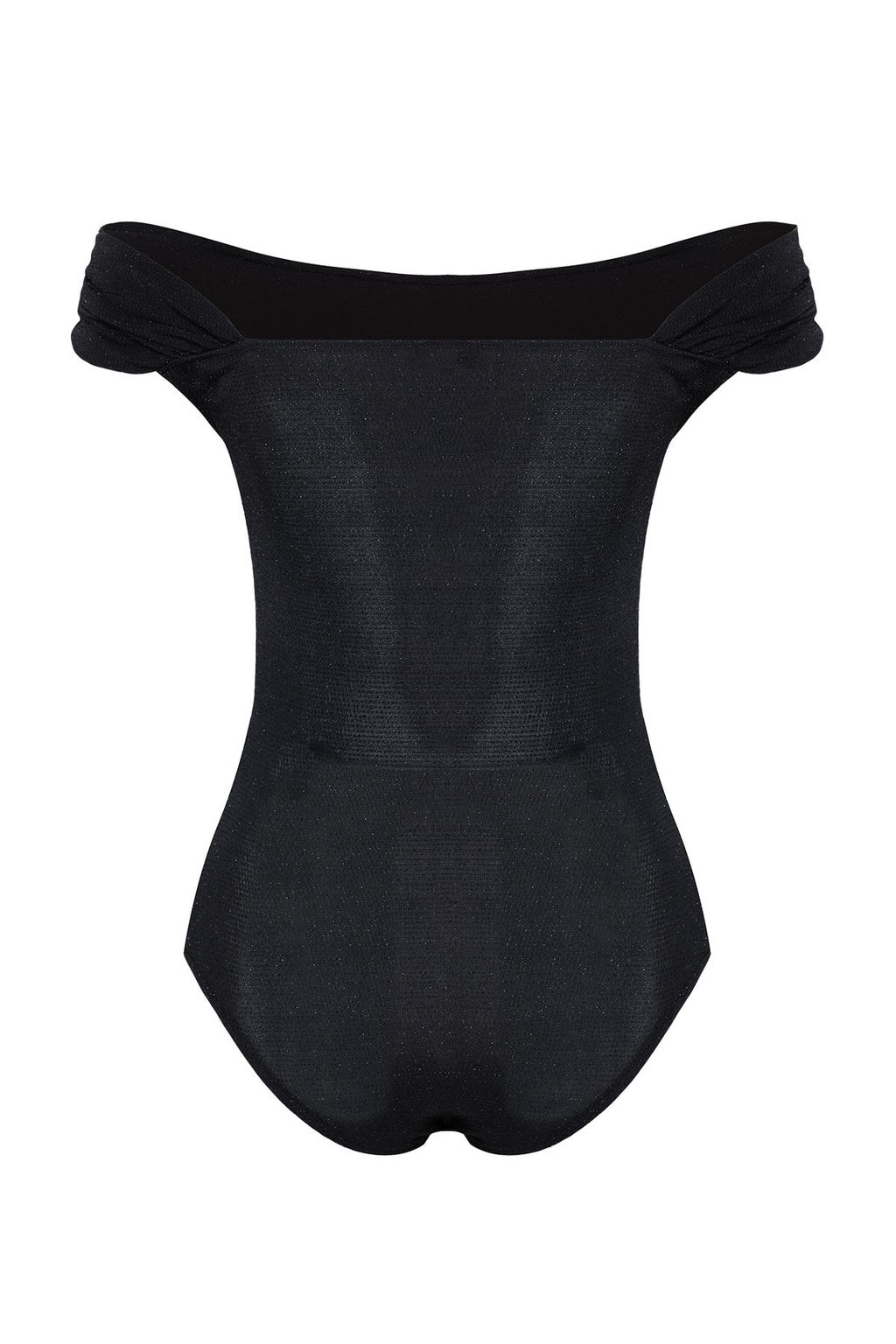 TRENDYOLMILLA Siyah Asimetrik Yaka Simli Orme Body TPRSS25BD00007 фото 10