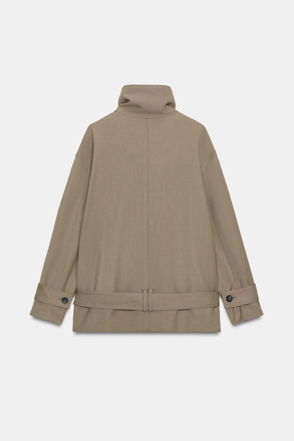 ZW COLLECTION FLOWING JACKET WITH BELT - Zara фото 8
