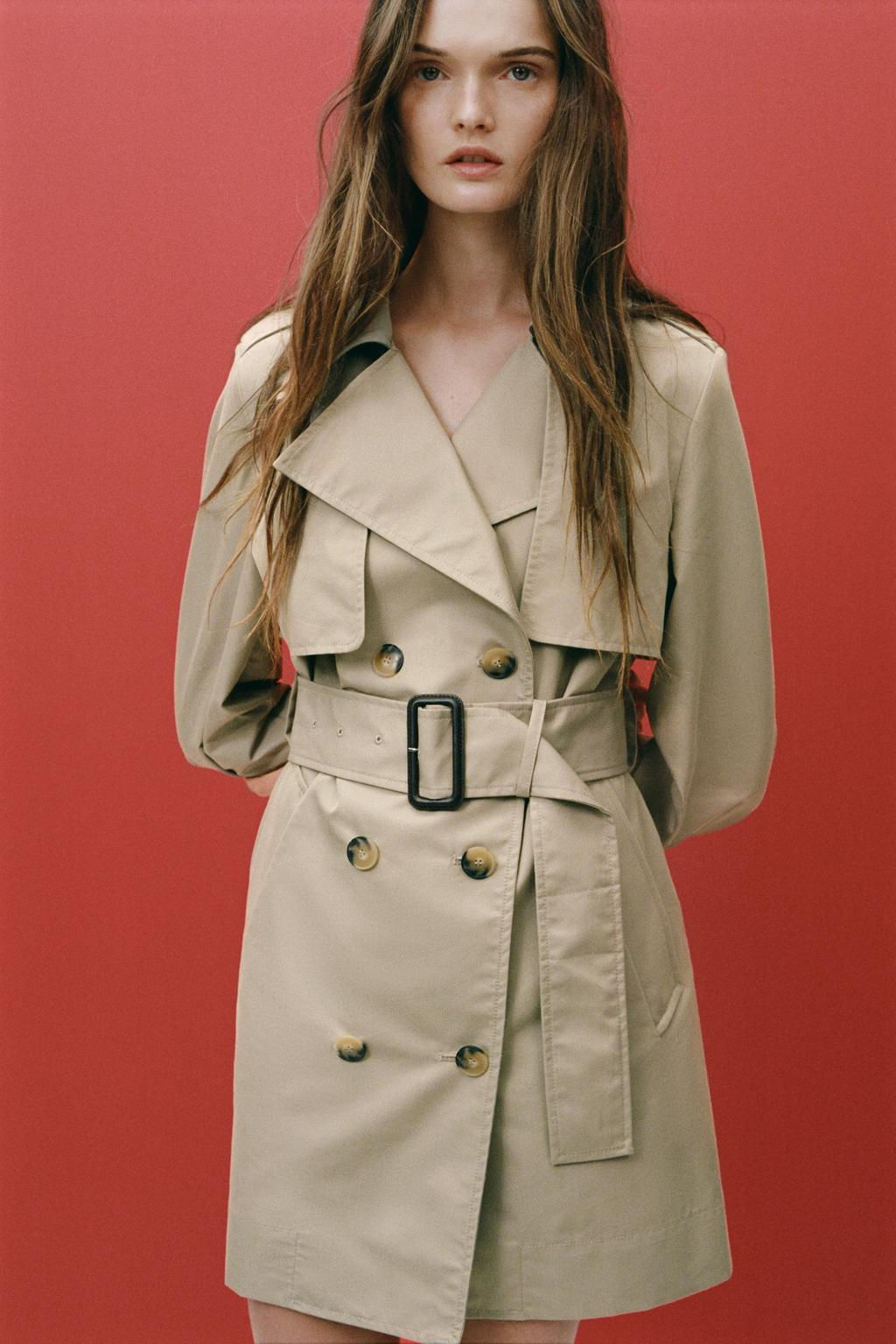 MIDI TRENCH COAT WITH BELT ZW COLLECTION