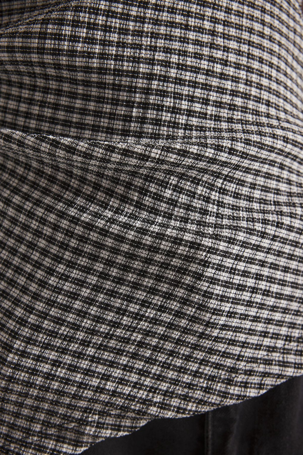 Trendyolmilla Siyah Poti Kare Fitted/Vucuda Oturan Esnek Orme Bluz TWOSS25BZ00261 фото 3