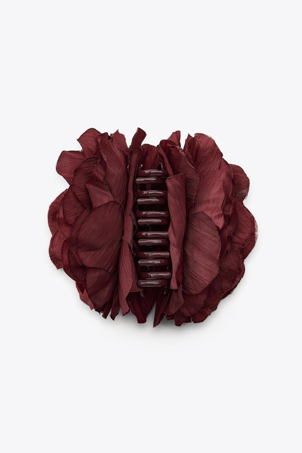 FABRIC HAIR CLIP WITH FLOWER - Zara фото 5