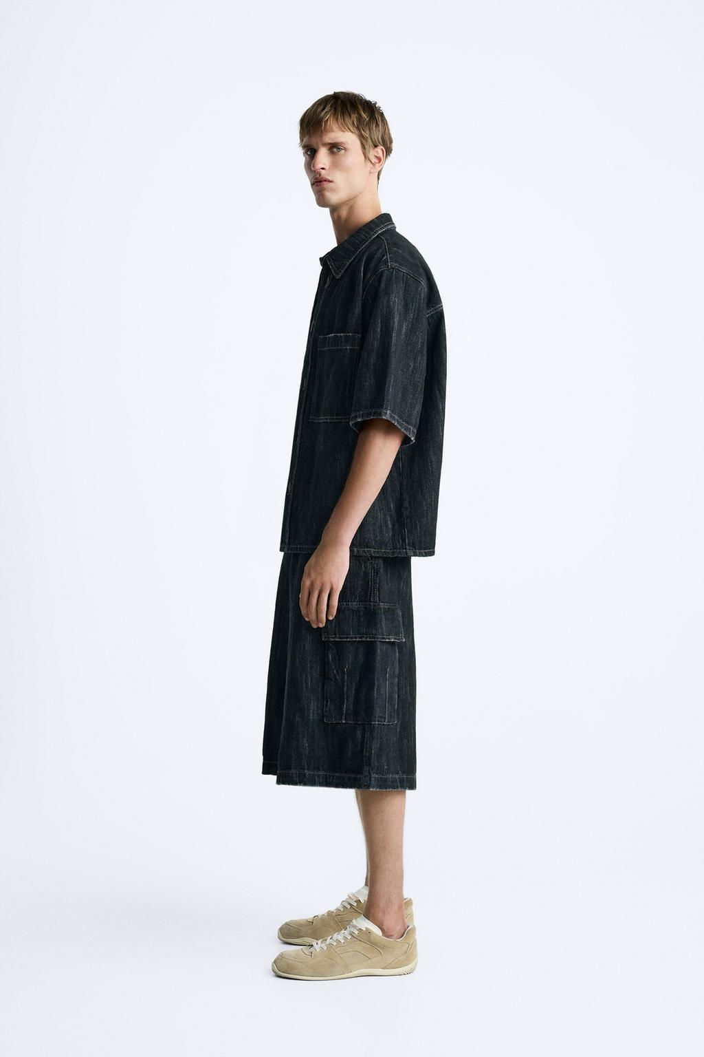 DOKULU DENIM GOMLEK - Zara фото 4