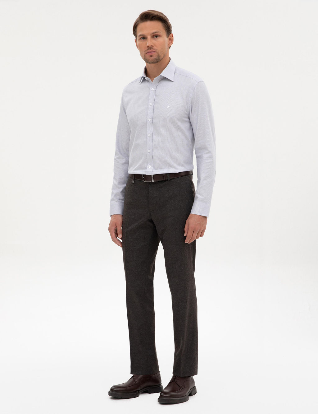 Kahverengi Slim Fit Kuma_ Pantolon - Pierre cardin фото 9