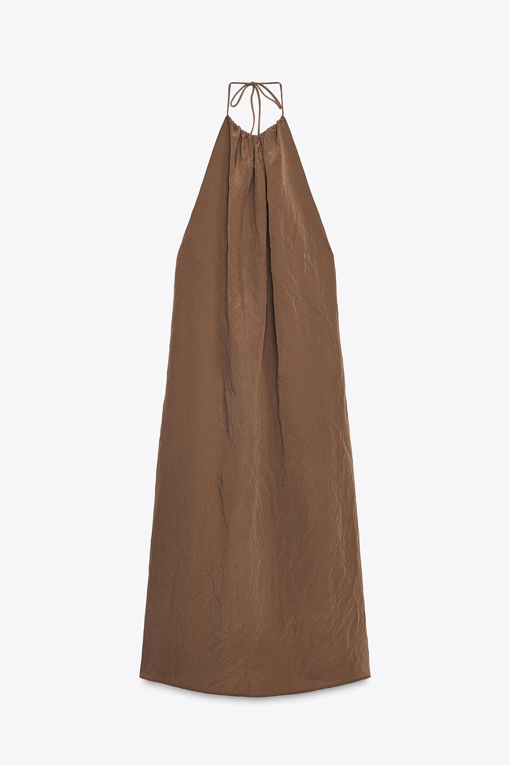 FLOWING OPEN BACK HALTERNECK DRESS - Zara фото 10