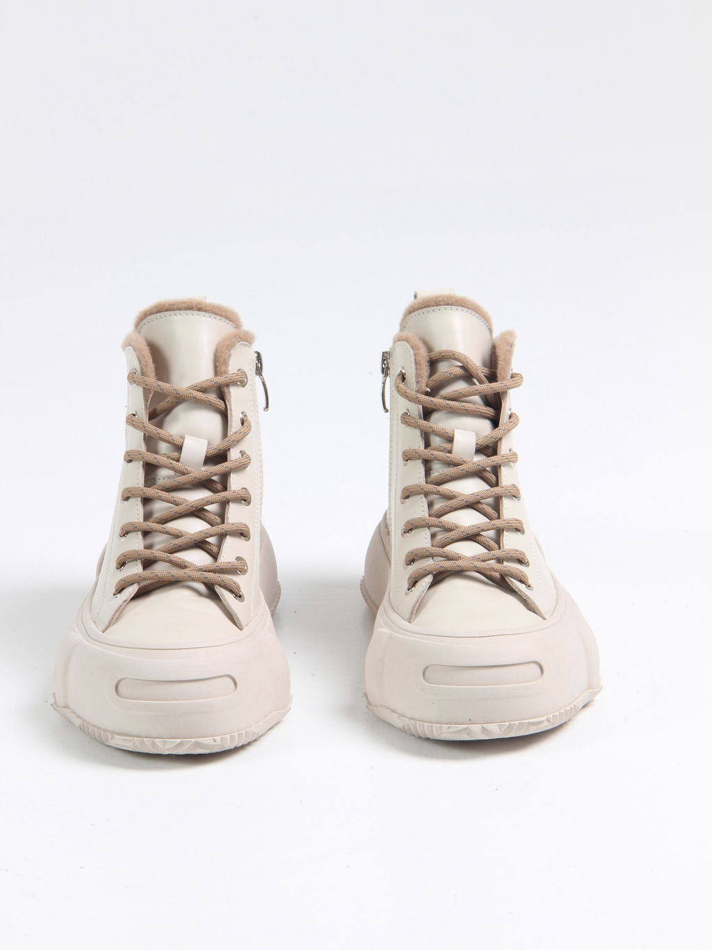 Ботинки 217.PODYUM151be. светло бежевый/Мех