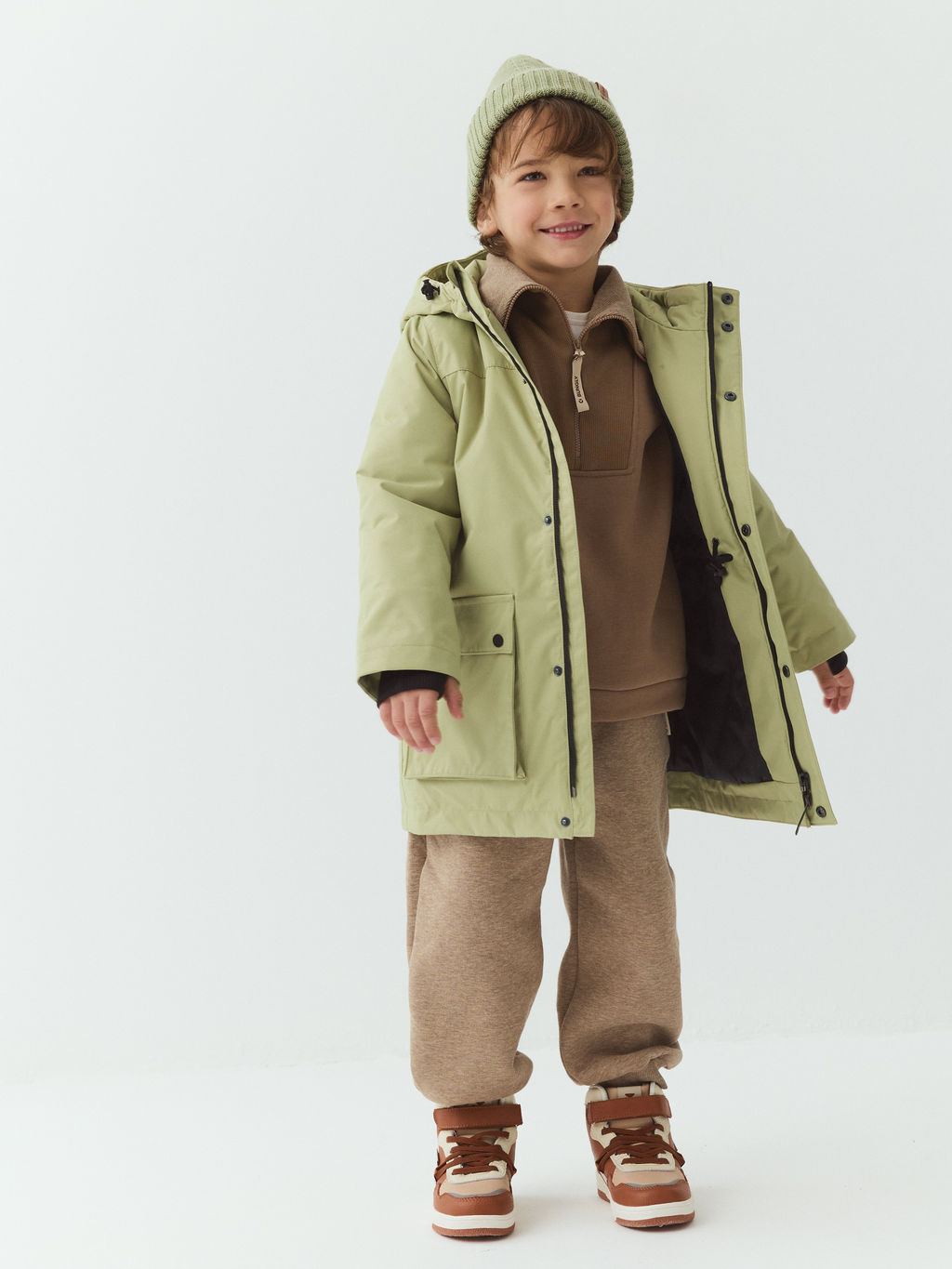 Парка демисезонная "Фисташка"