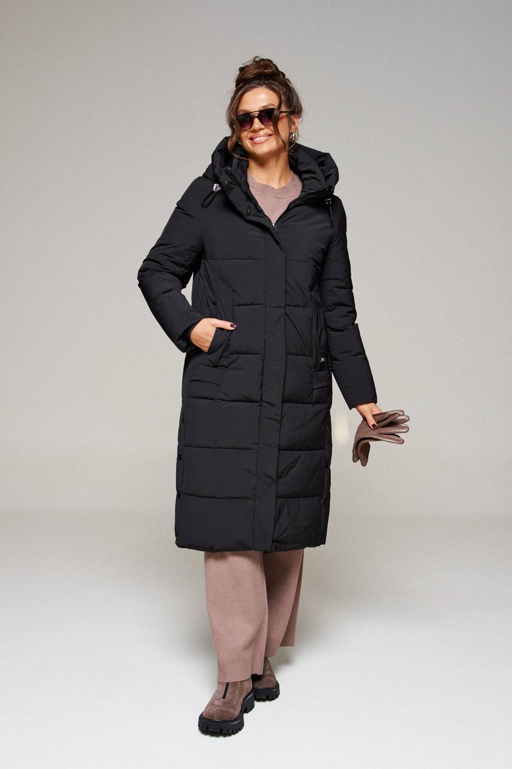 Пальто, 6291 черный - B&F фото 2