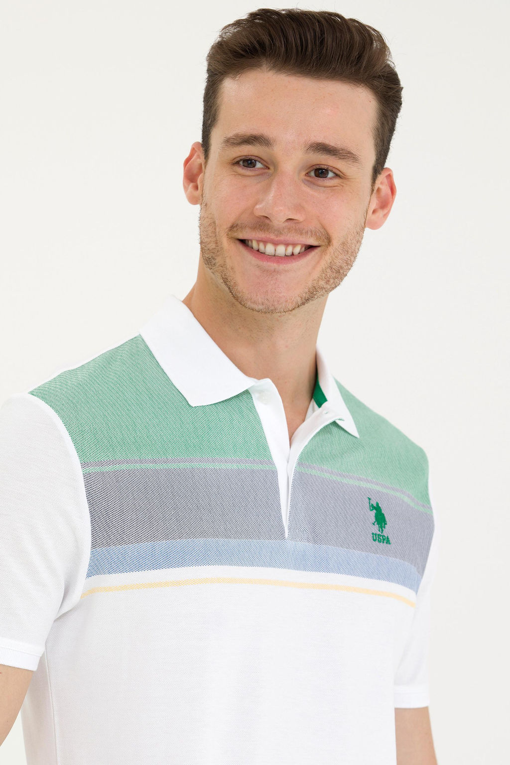 Мужская зеленая футболка - U.s. polo assn фото 9