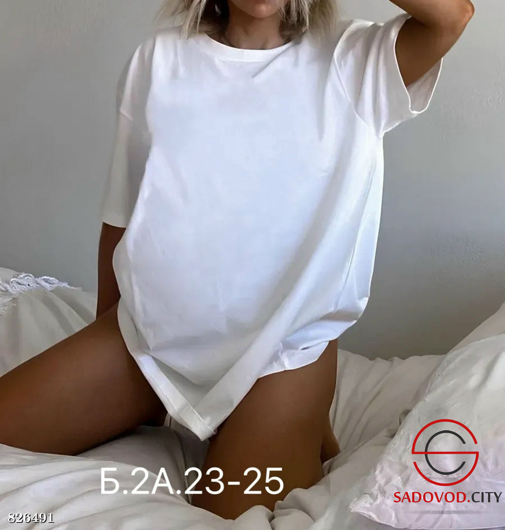 Футболка женская однотонная