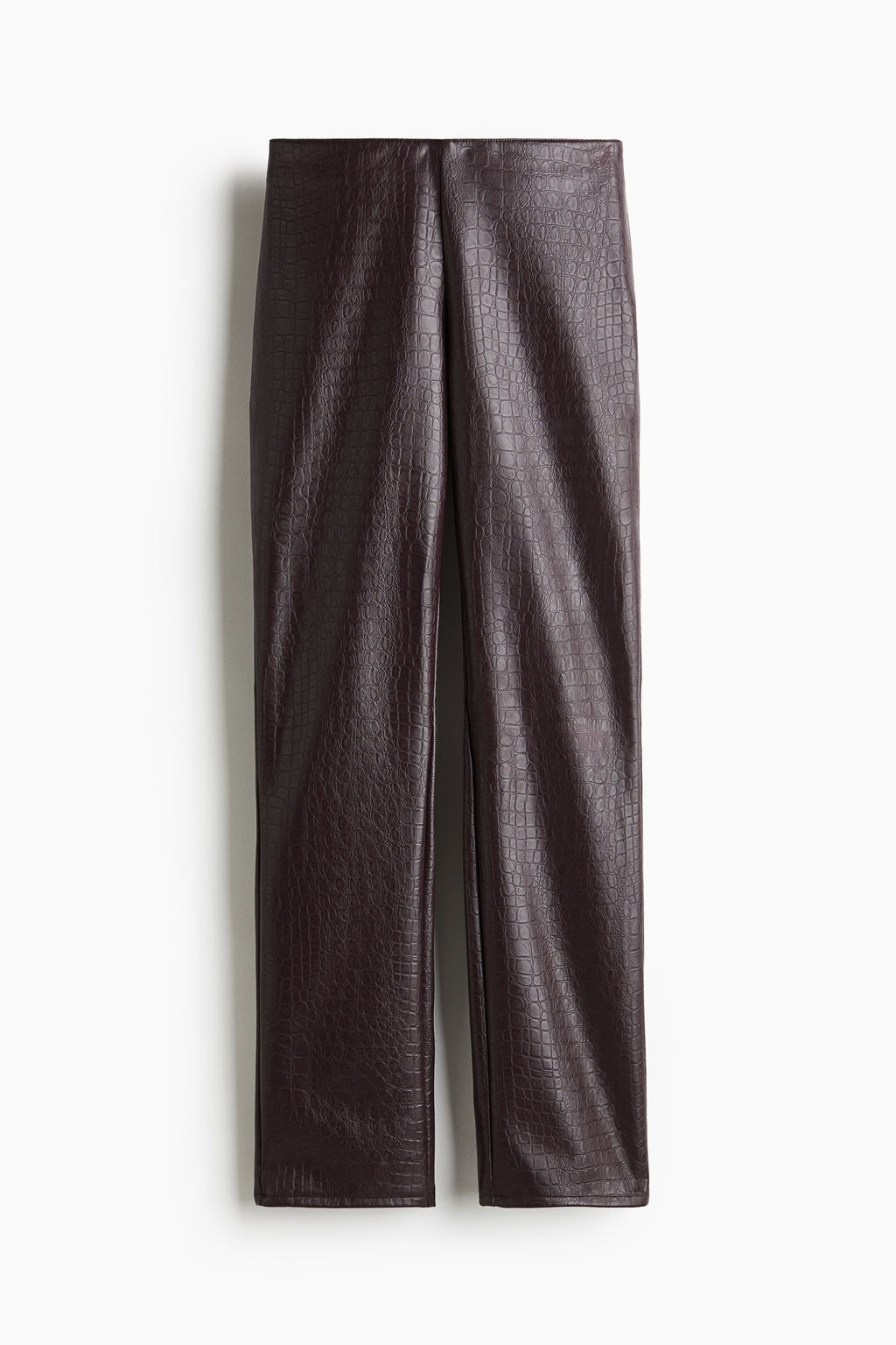Pantalon revestido de corte recto - H&m фото 7