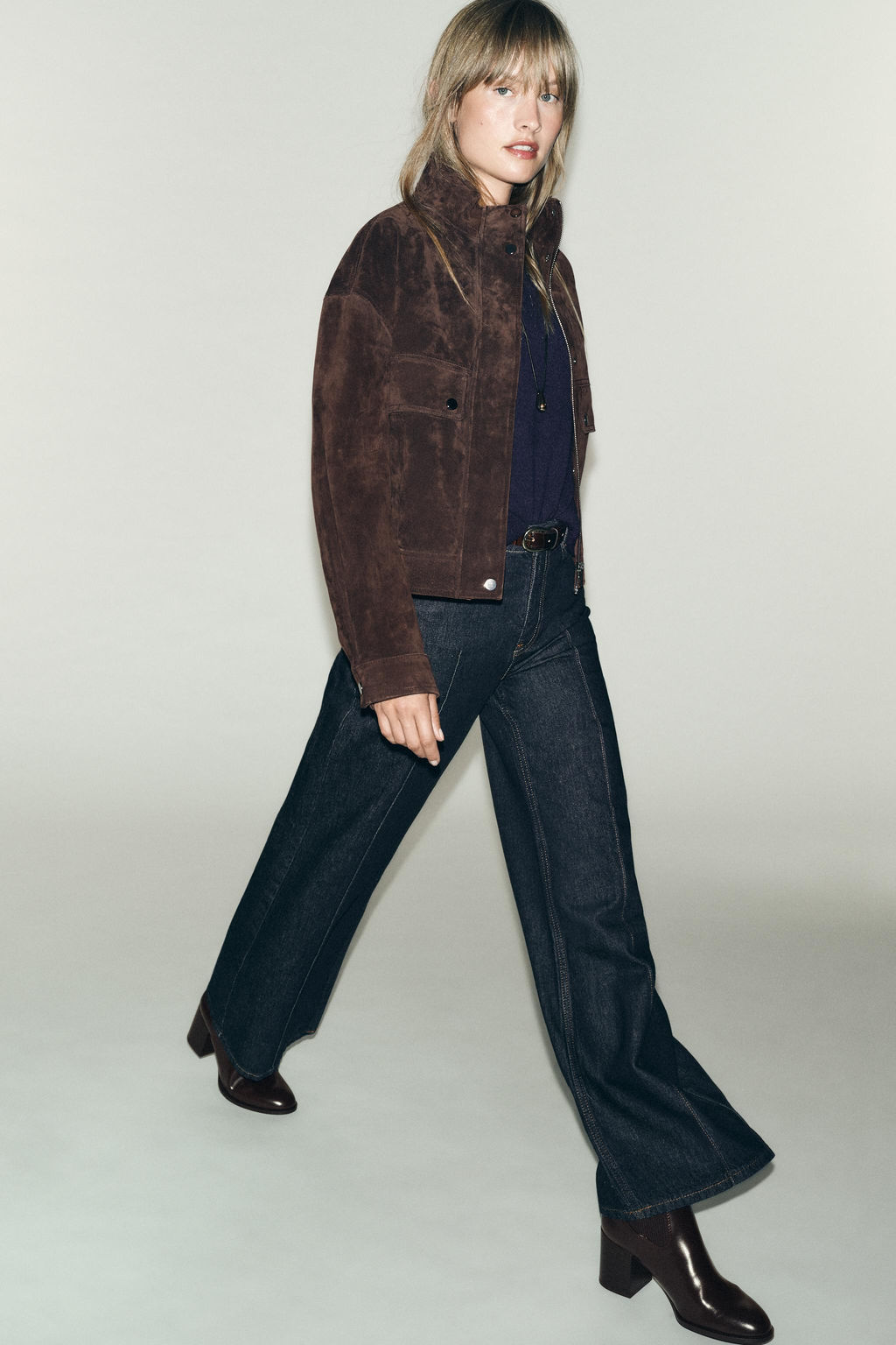 FABRIC UPPER HEELED ANKLE BOOTS - Zara фото 7