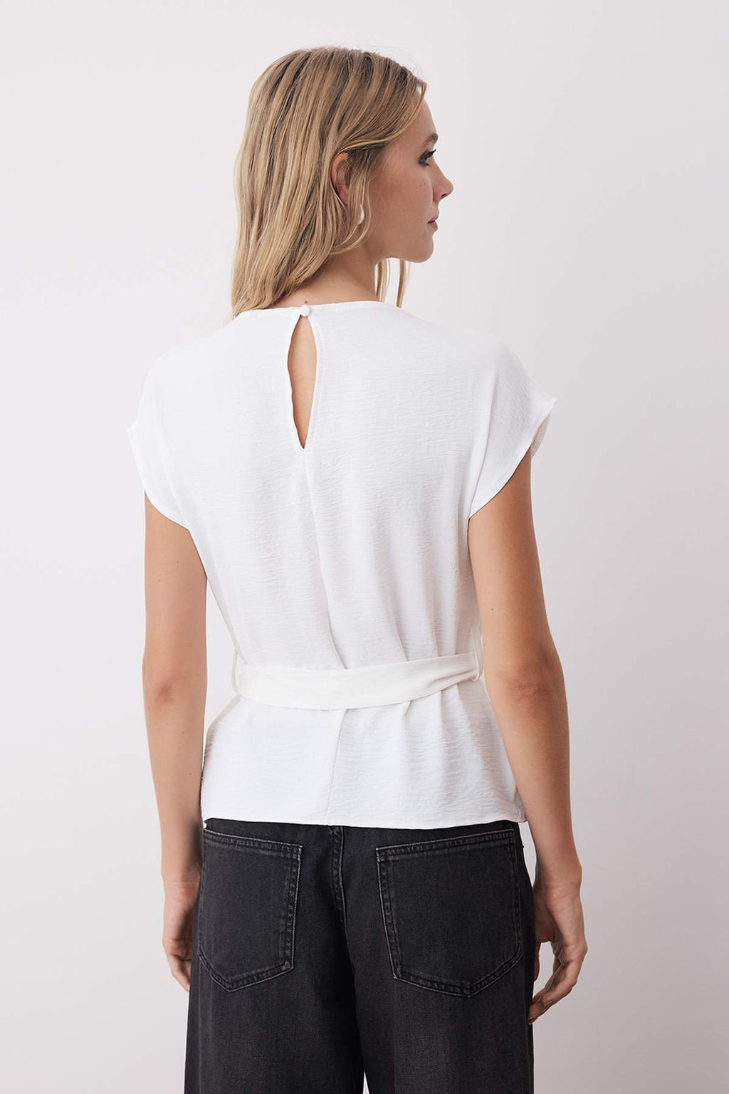 Kahverengi Kolsuz Kusakl? Dokuma Bluz TWOAW26BZ00057 - Trendyolmilla фото 4