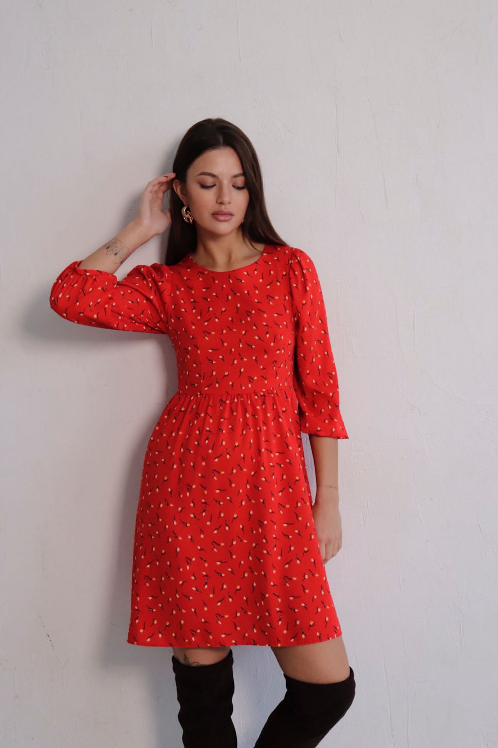 Платье с присборенной юбкой - Martichelli фото 37