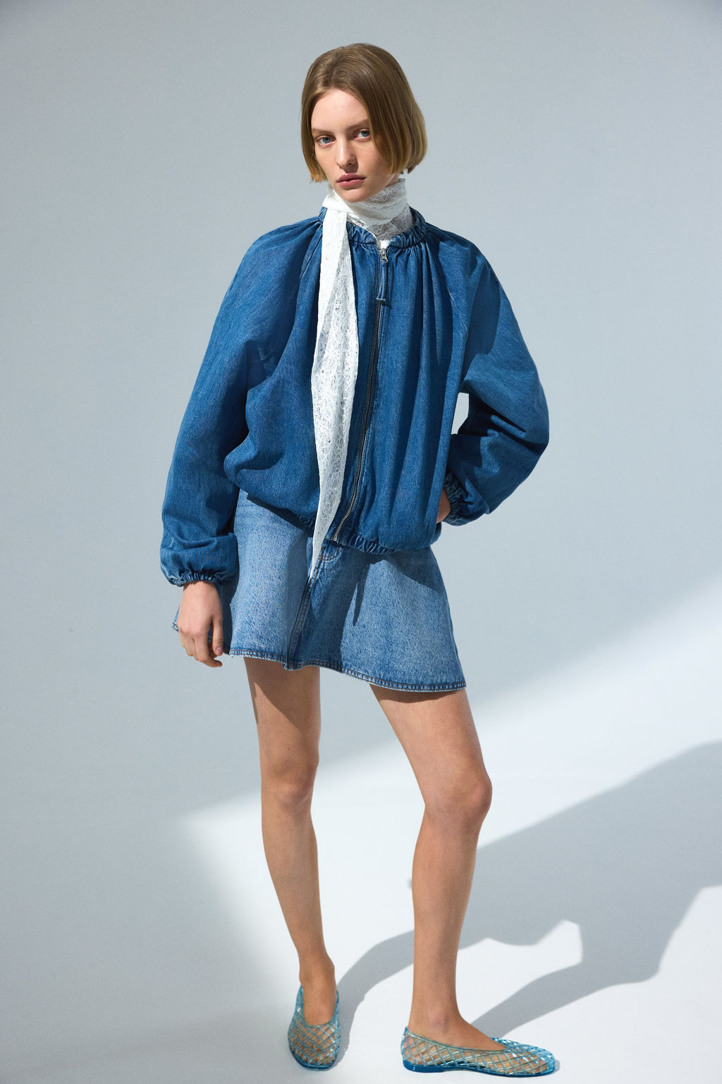 Cazadora bomber fruncida - H&m фото 6