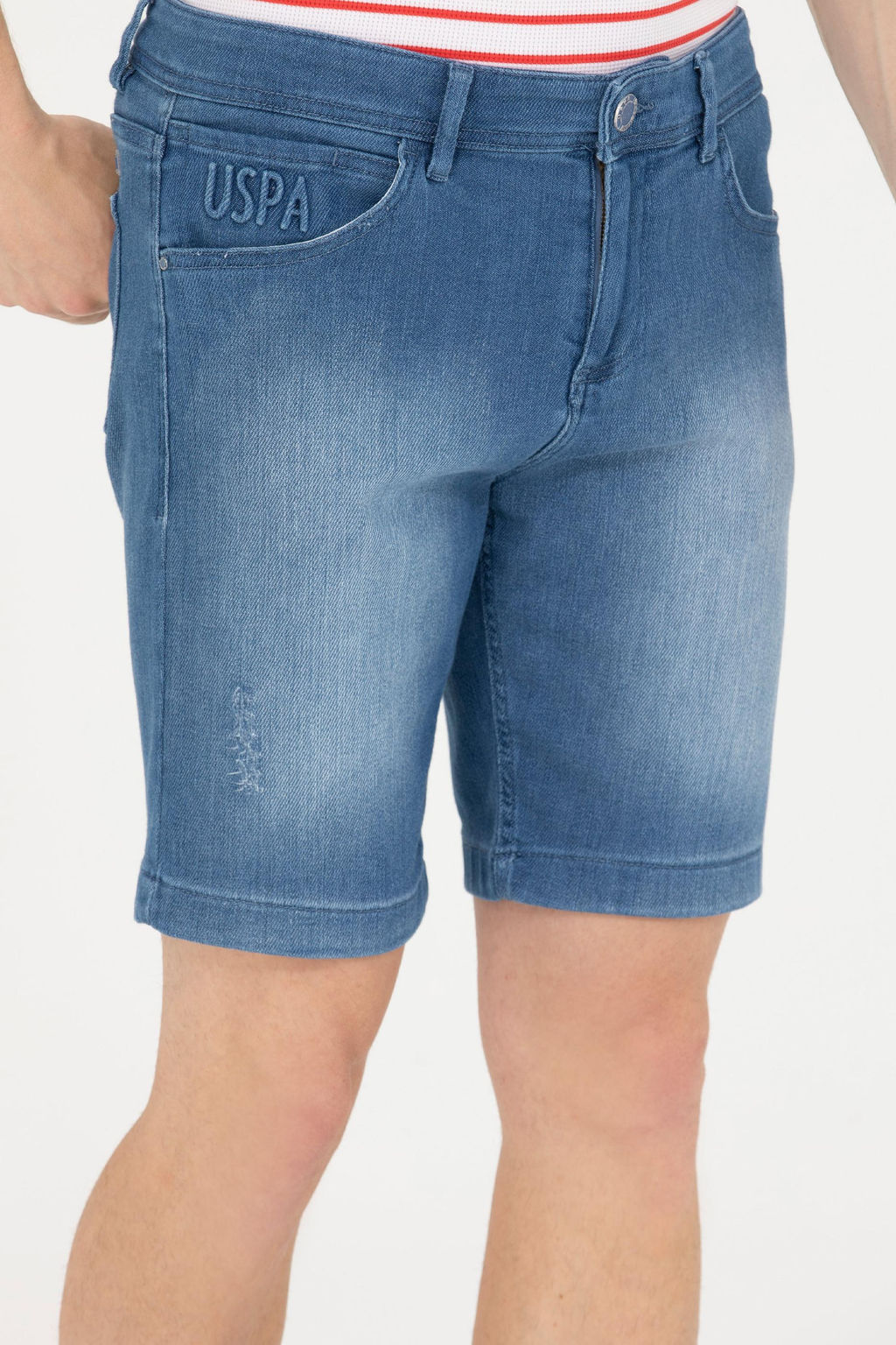 U. S. Polo Assn Мужские синие джинсовые шорты - U.s. polo assn фото 19