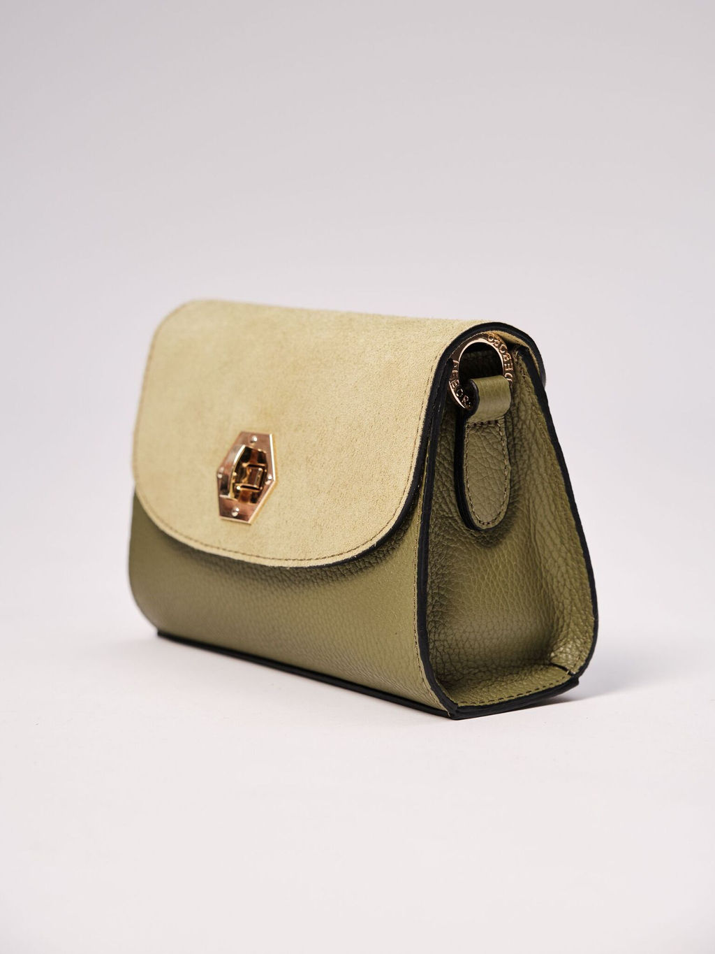 Сумка замшевая Deboro 31033 зеленый бамбук