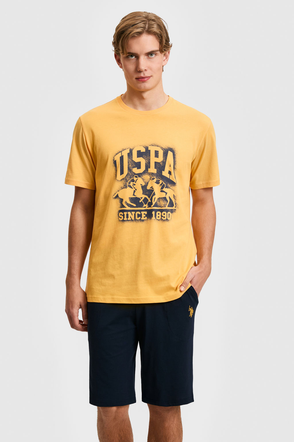 Erkek Turuncu Pijama Tak_m_ - U.s. polo assn фото 3