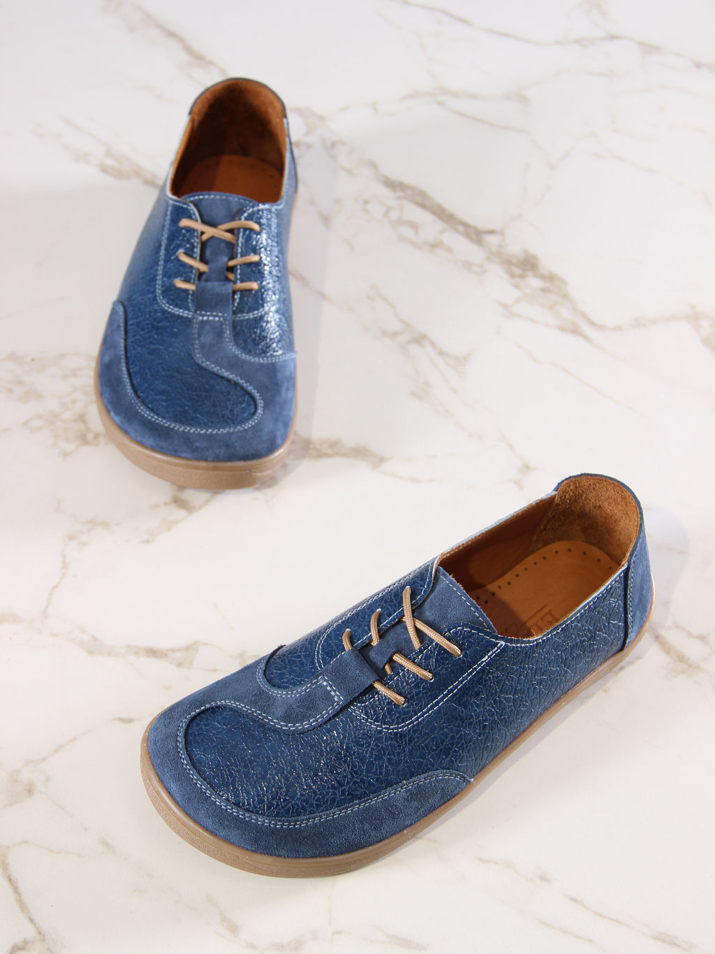 Кеды EDART 188.natabr.Синий наплак+синяя замша