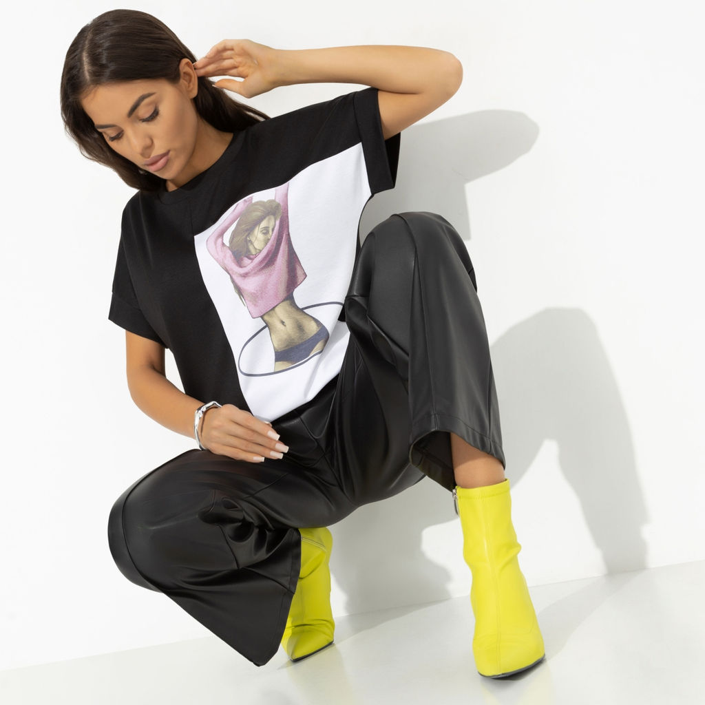 Футболка с принтом, Ты в деле (black) - Charutti фото 6