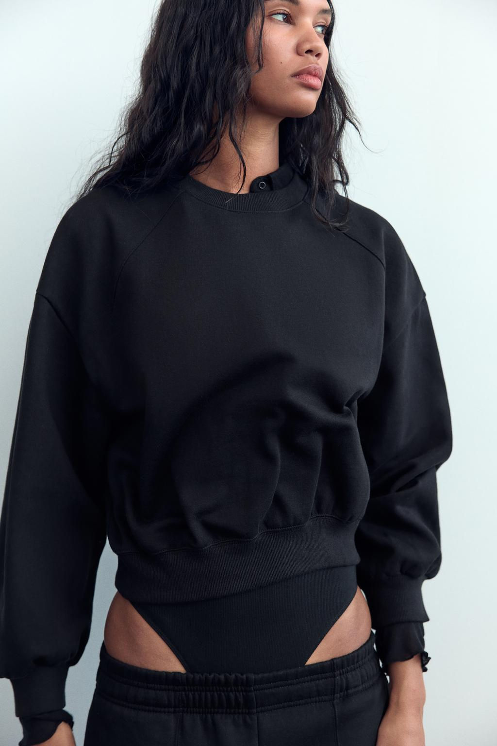 BASIC PLUSH SWEATSHIRT - Zara фото 33