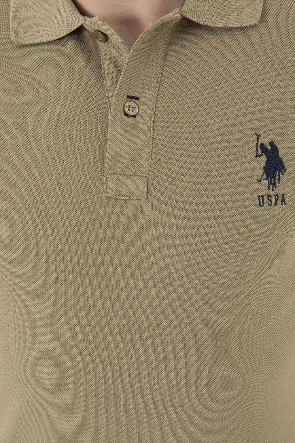 Мужская базовая футболка цвета хаки - U.s. polo assn фото 7