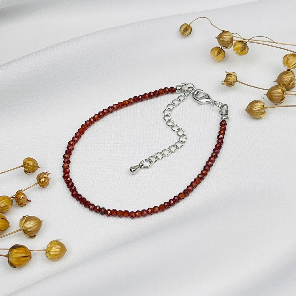 Браслет из Граната Спессартин - Радуга самоцветов фото 2