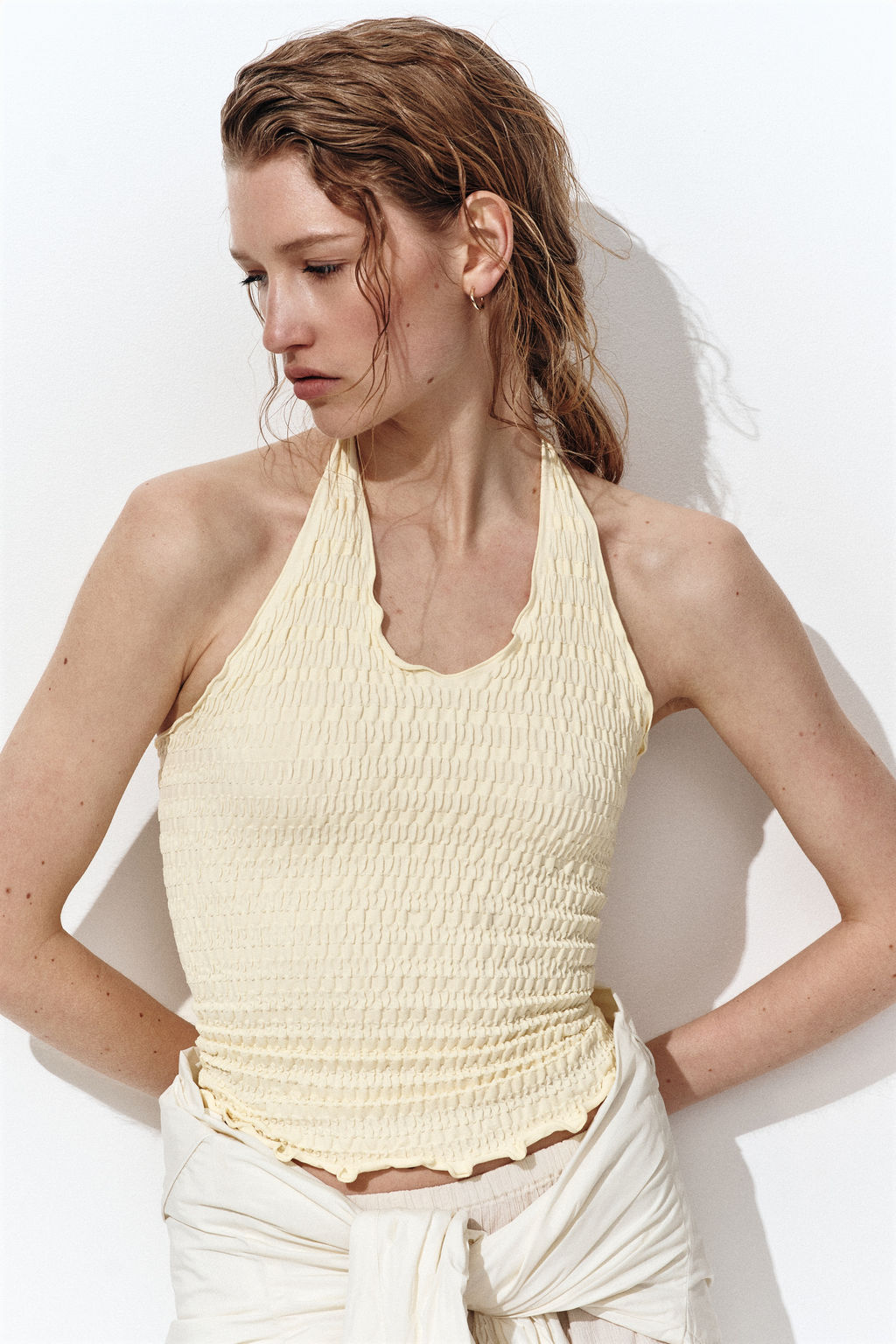 Top halter nido de abeja - H&m фото 5