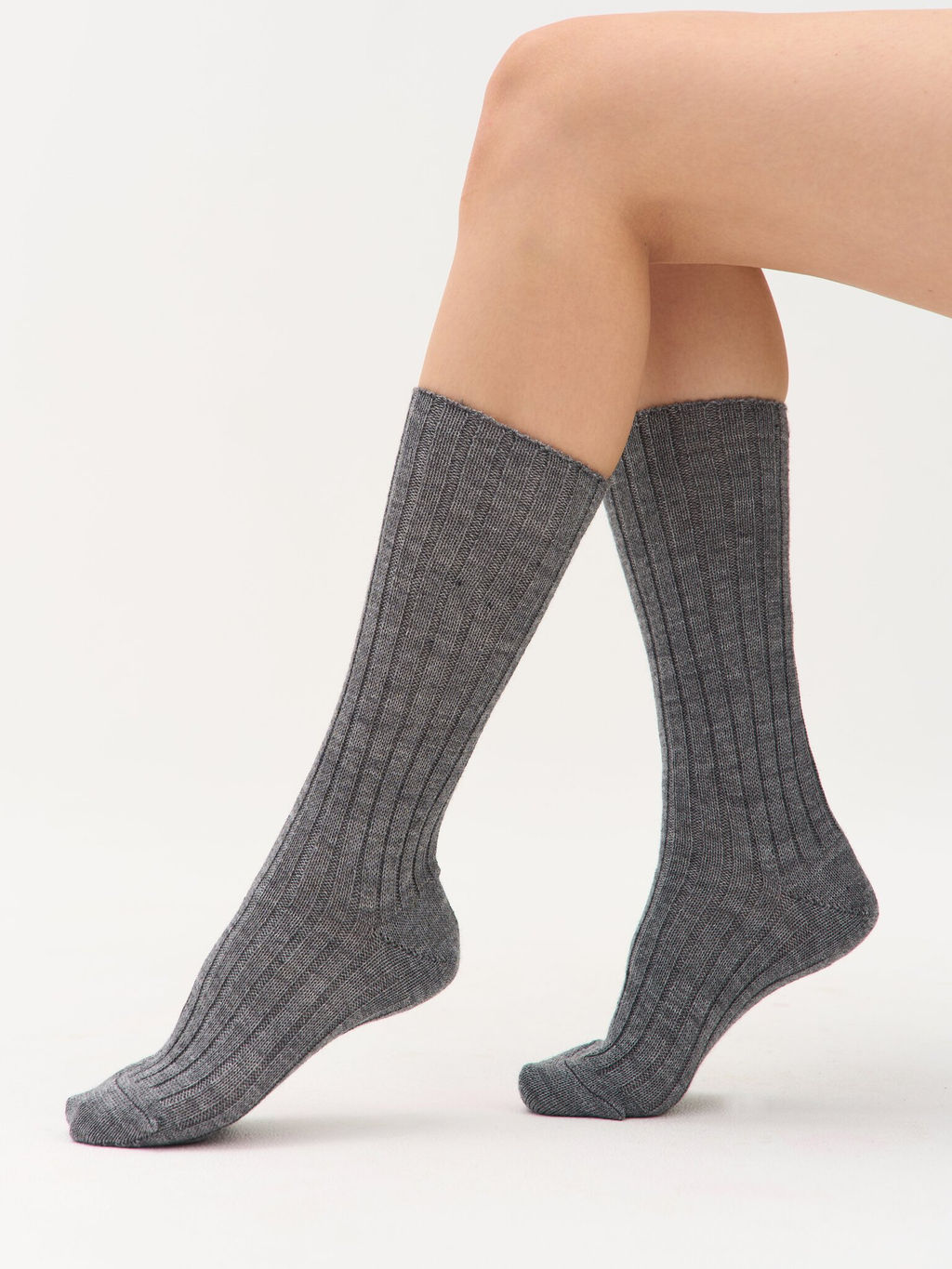Носки из смесовой шерсти "Графит"
