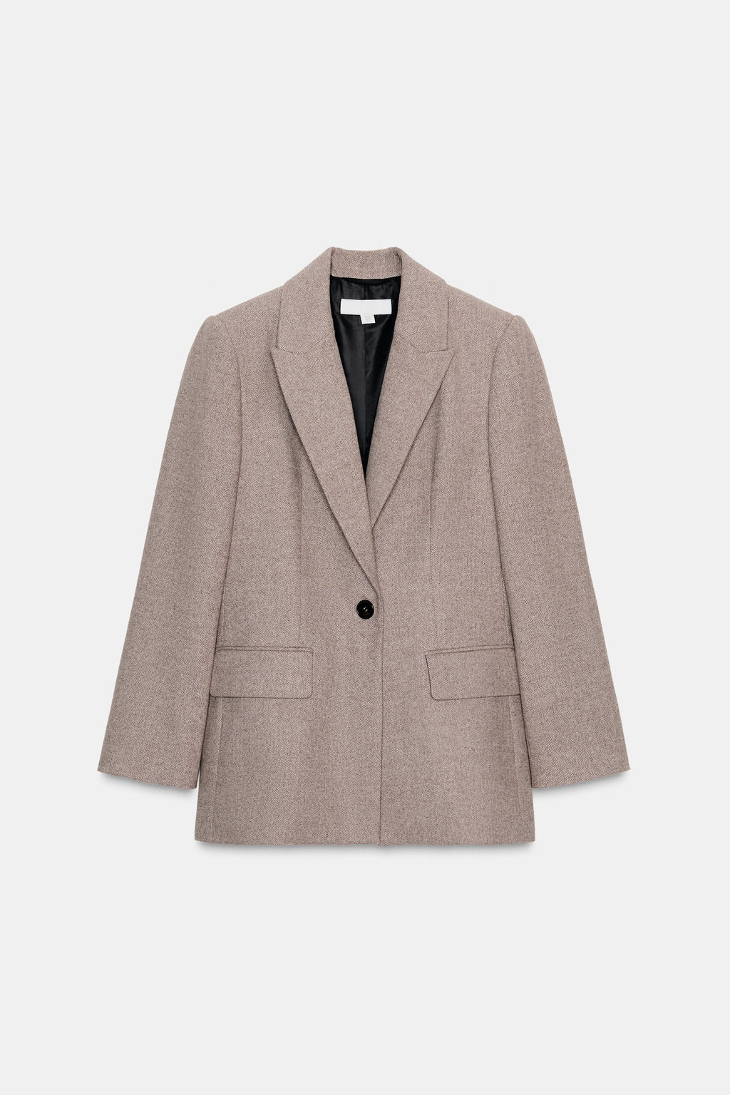 HERRINGBONE WOOL BLAZER - Zara фото 6