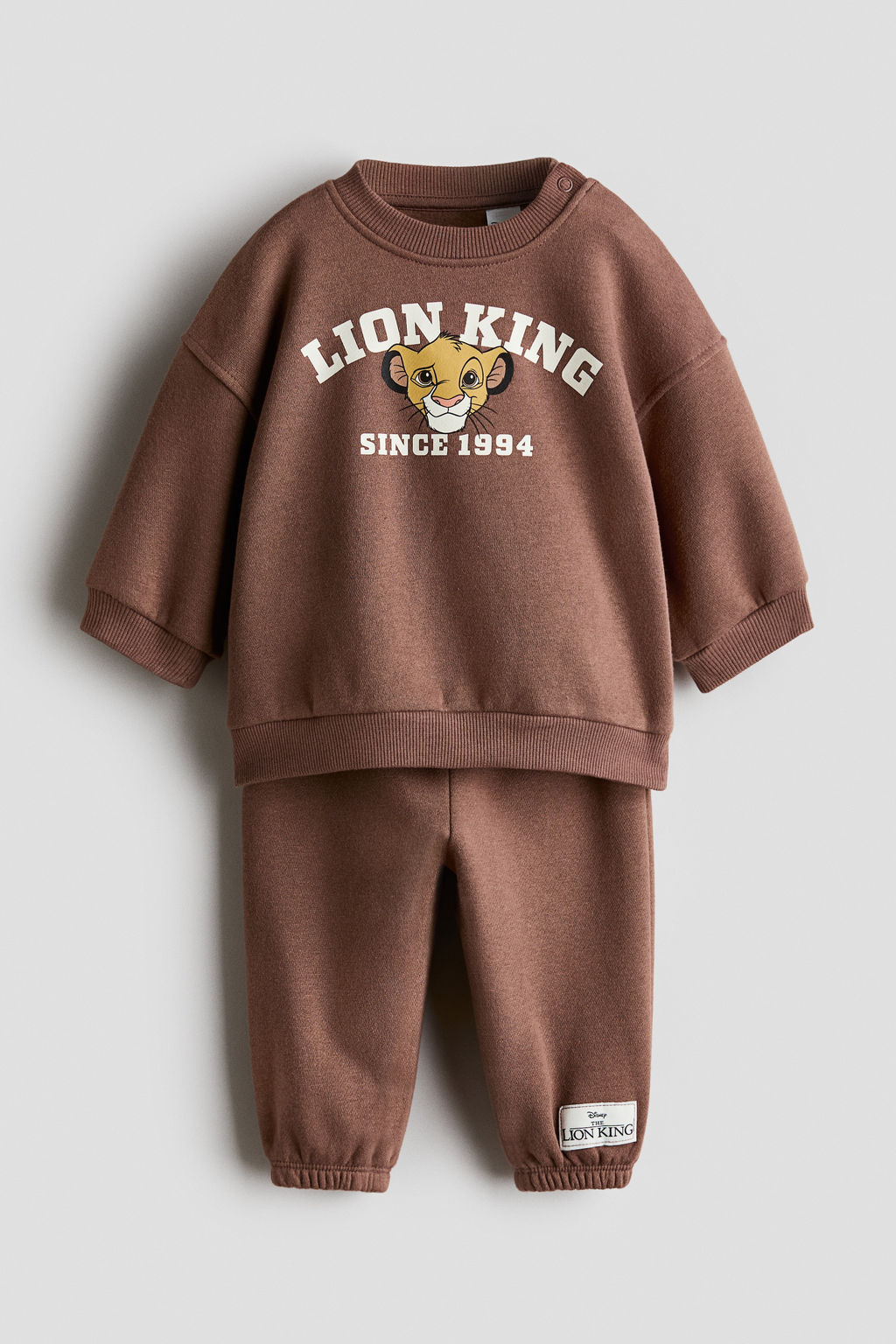 Conjunto estampado de 2 piezas en tejido sudadera
