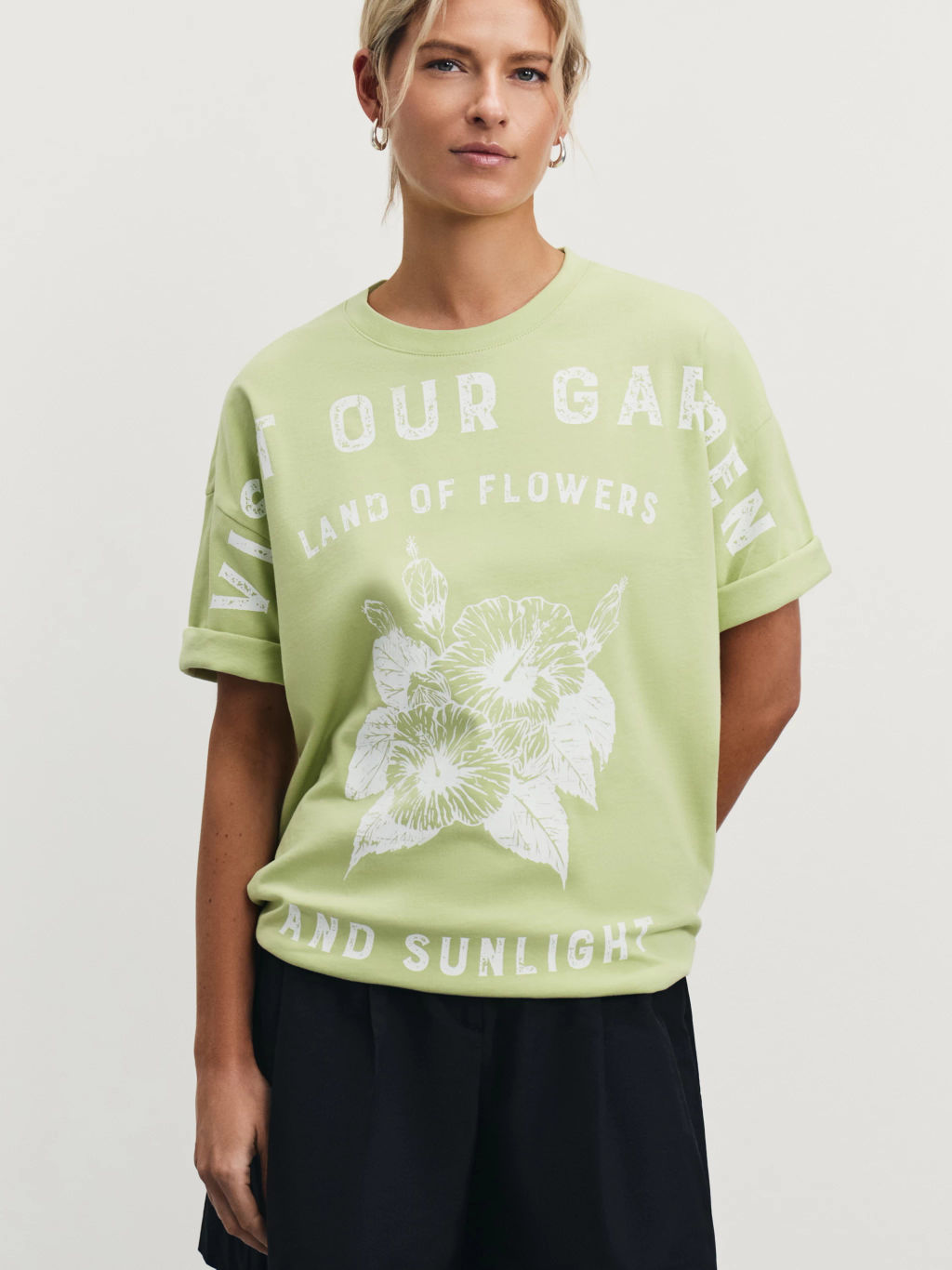 Футболка оверсайз с принтом / Zarina  фото 2