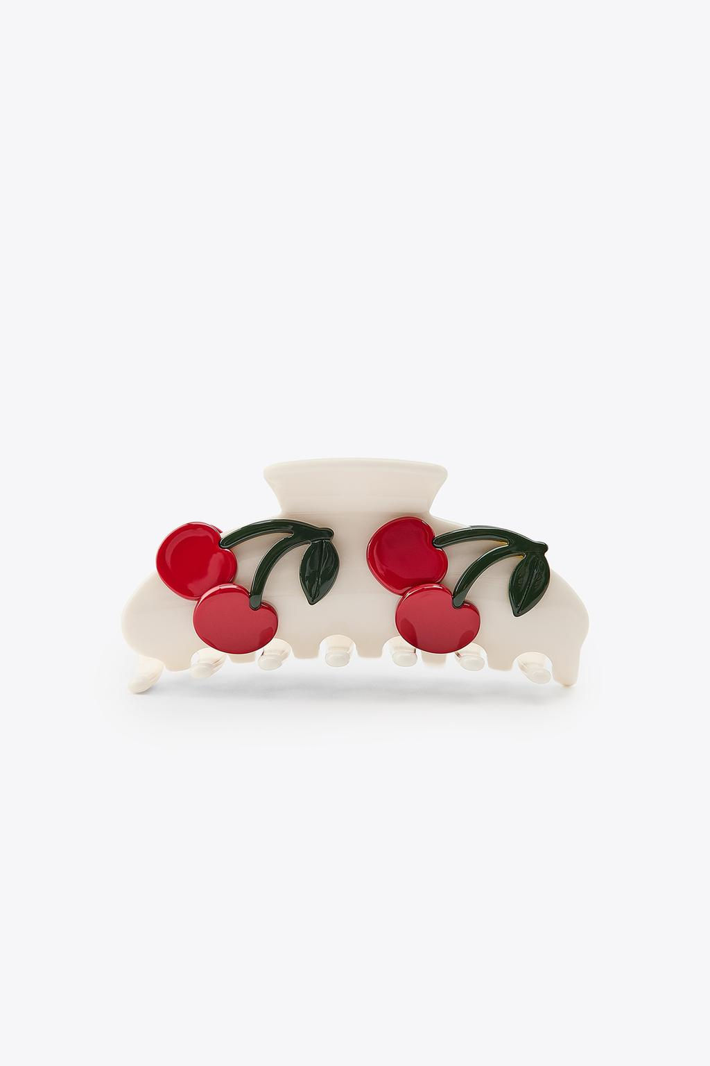 RAISED CHERRY SHEEPSKIN CLIP - Zara фото 3