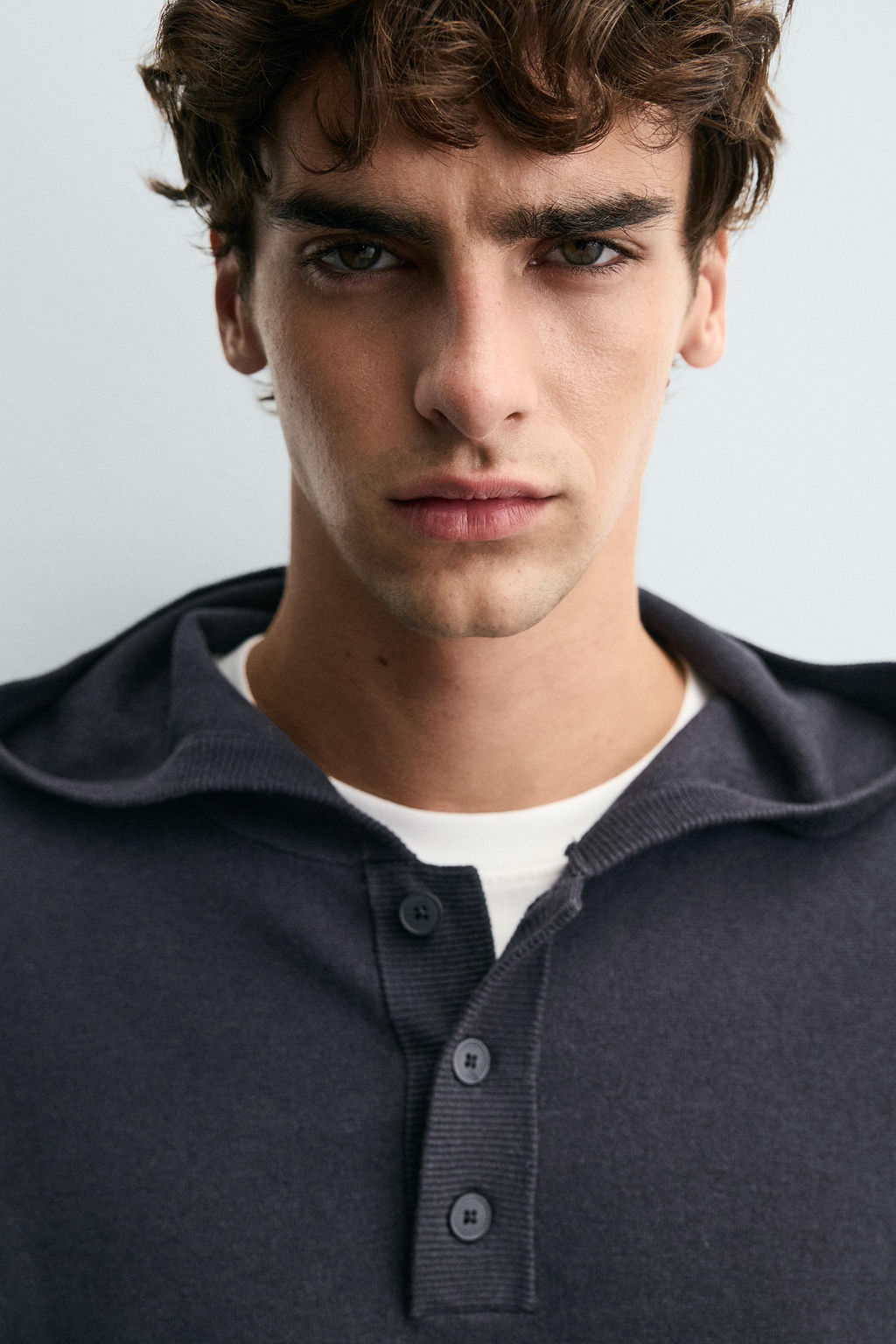 COTTON - WOOL HOODIE SWEATER