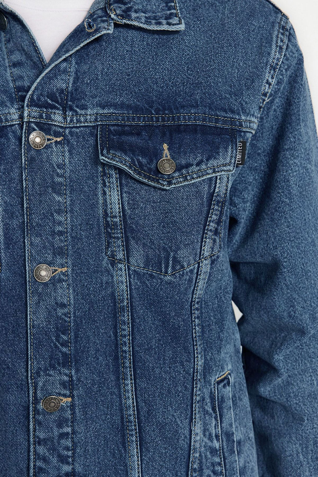 TRENDYOL MAN Premium Lacivert Regular Fit Denim Kot Ceket TMNSS23CE00023 - Trendyolmilla фото 6