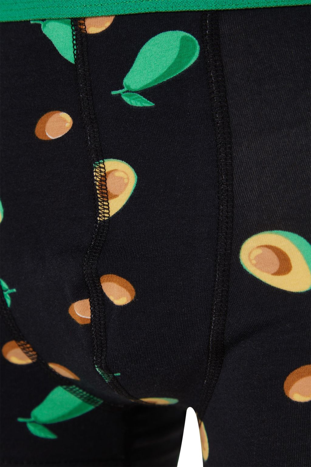 TRENDYOL MAN Cok Renkli 3lu Avocado Desenli-Duz Paket Pamuklu Boxer TMNSS23BX00014 - Trendyolmilla фото 3