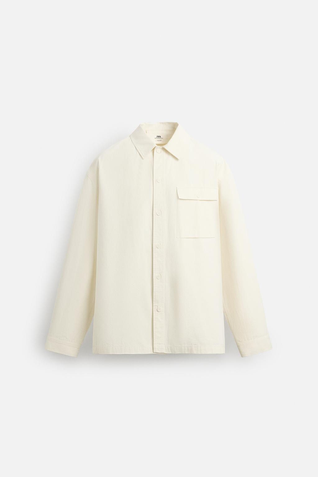 TEXTURED OVERSHIRT - LIMITED EDITION - Zara фото 6