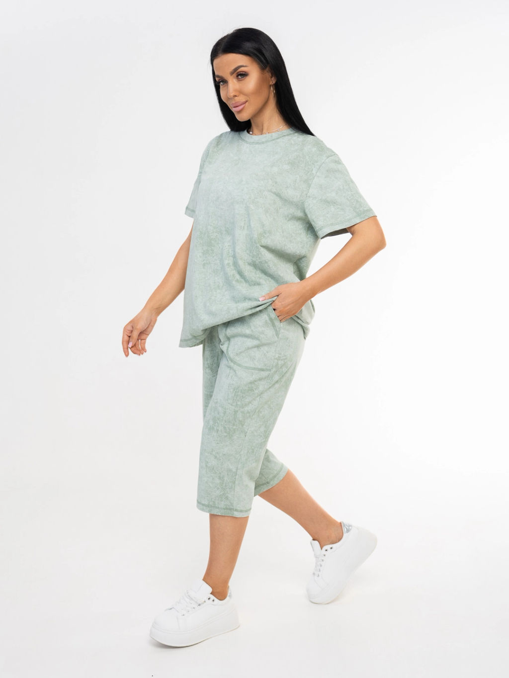 Костюм женский, цвет зеленый - Текс-плюс фото 7