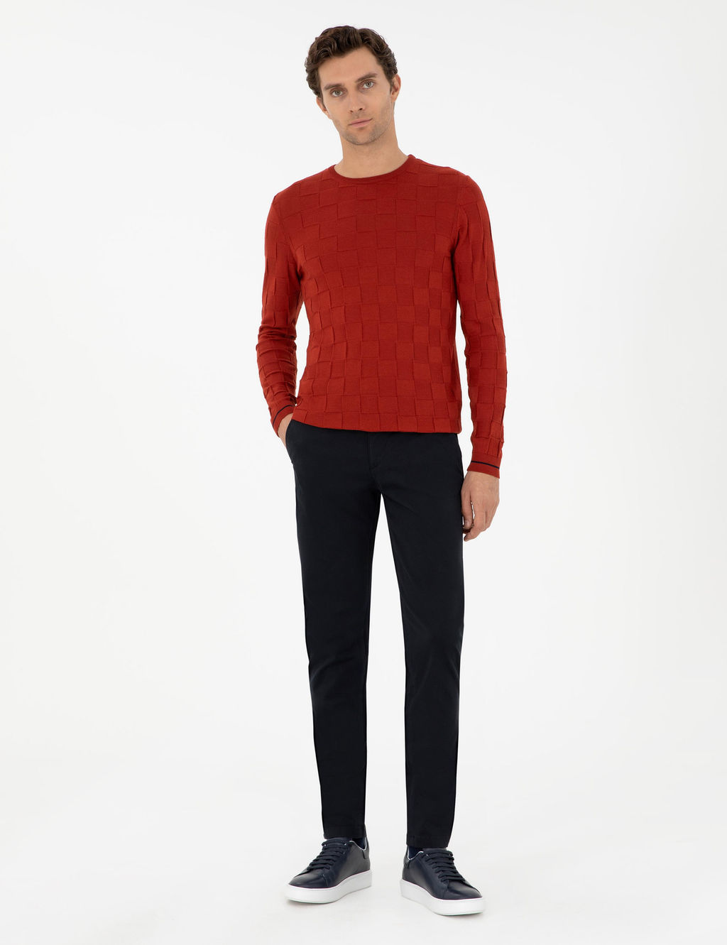 Черные зауженные брюки из плотной ткани - Cacharel фото 3