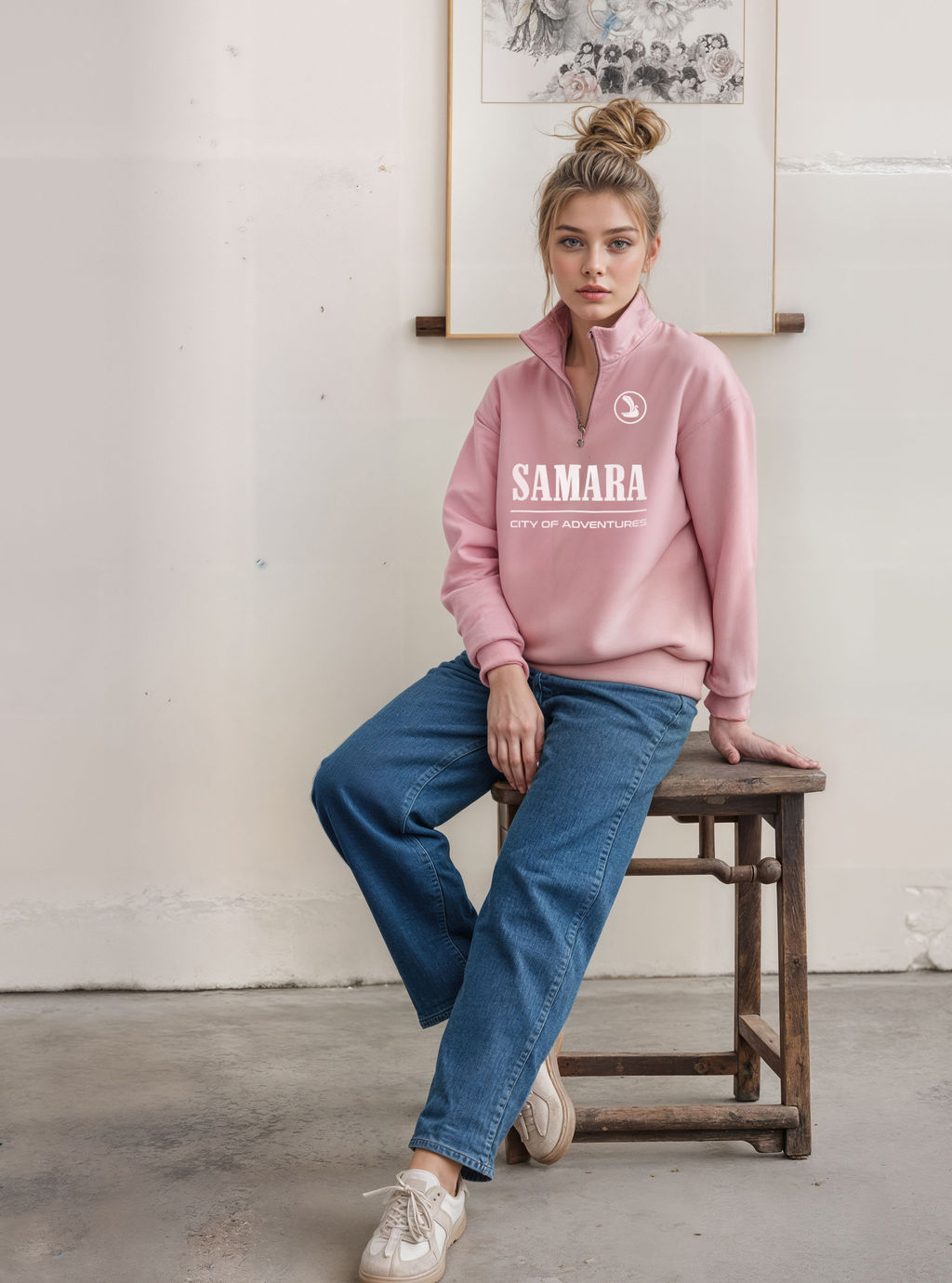 Толстовка женская с зип-воротником Samara - Yollochka фото 13