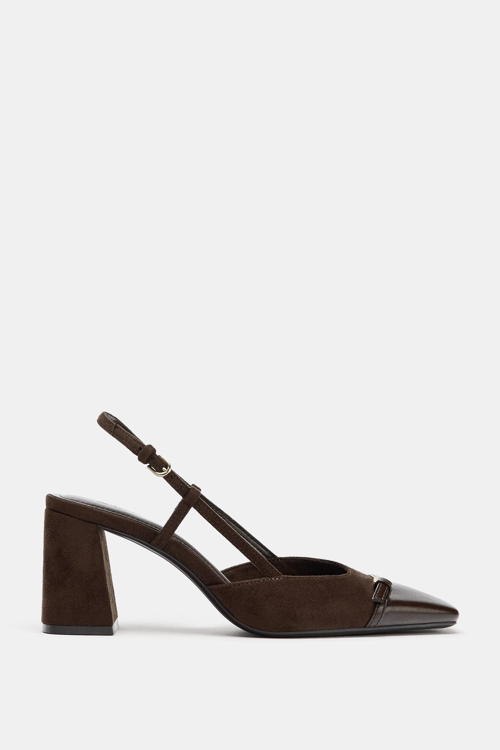 BLOCK HEEL SLINGBACK SHOES - Zara фото 2