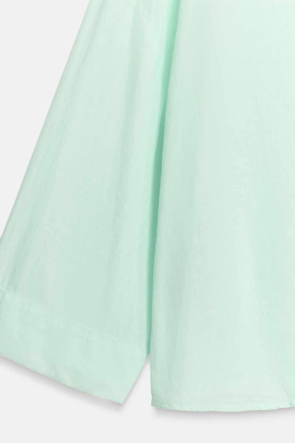 CAMISA FLUIDA CON LINO / Menta - Zara фото 8